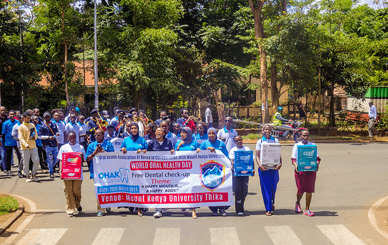 Mount Kenya University marks World Oral Health Day in Thika Campus